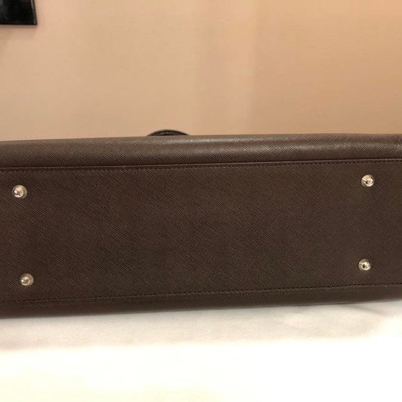 Burberry Nova Check Saffiano Leather Handbag - Picture 5 of 11